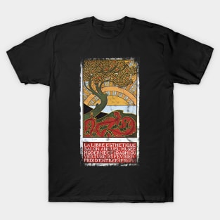 Art Nouveau - Tree Of Life Paul Berthon Alphonse Mucha Vintage Fantasy T-Shirt